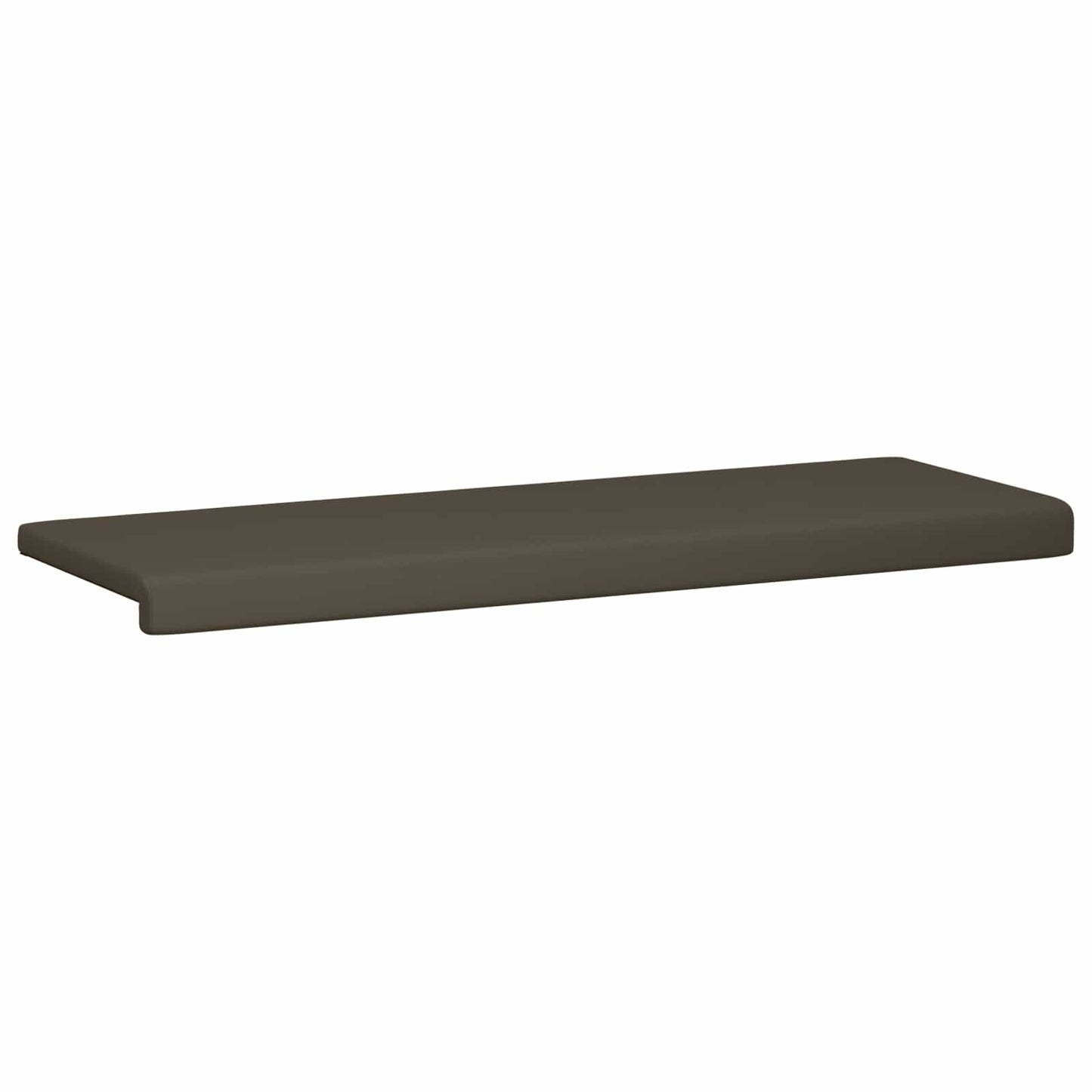 Bench Cushion Faux Leather Grey Depth 35 cm