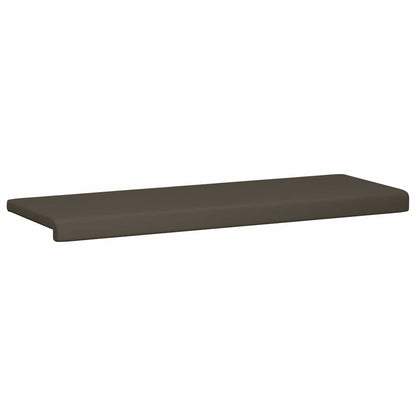 Bench Cushion Faux Leather Grey Depth 35 cm