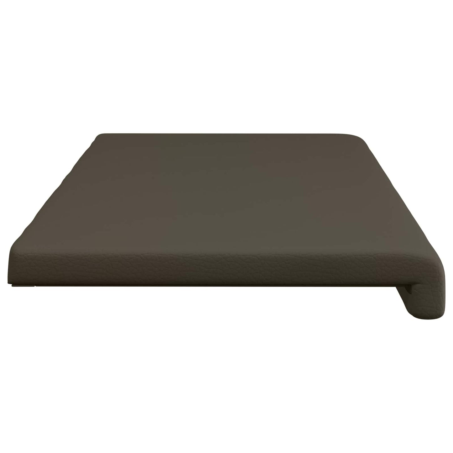 Bench Cushion Faux Leather Grey Depth 35 cm
