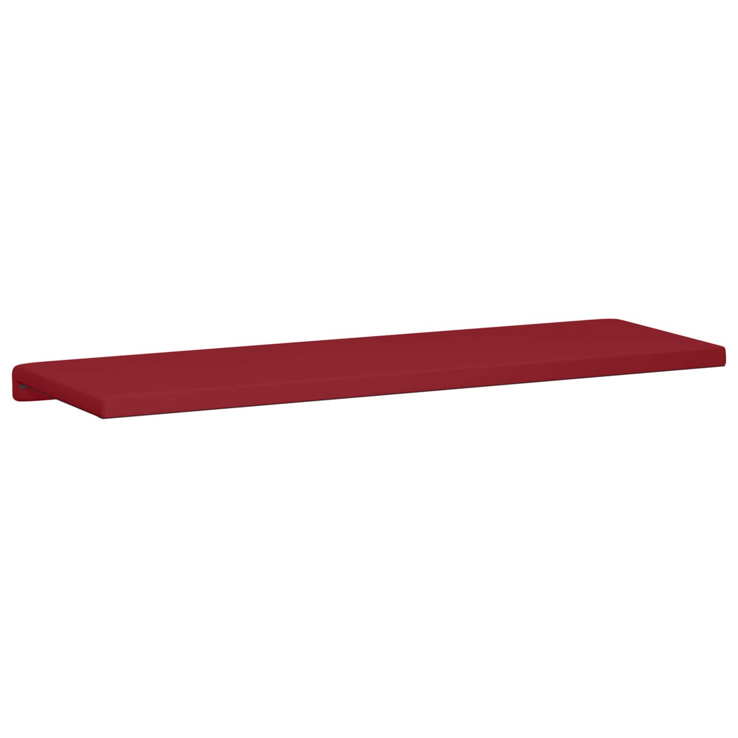 Bench Cushion Faux Leather Wine Red Depth 35 cm