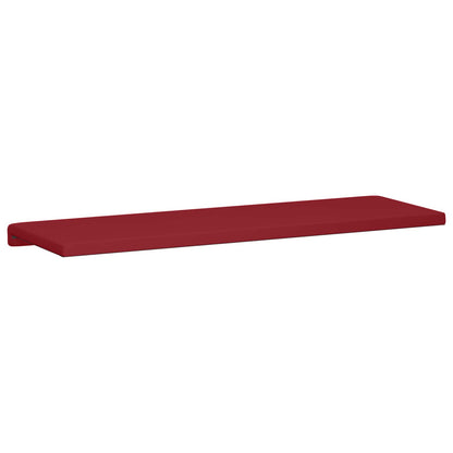 Bench Cushion Faux Leather Wine Red Depth 35 cm