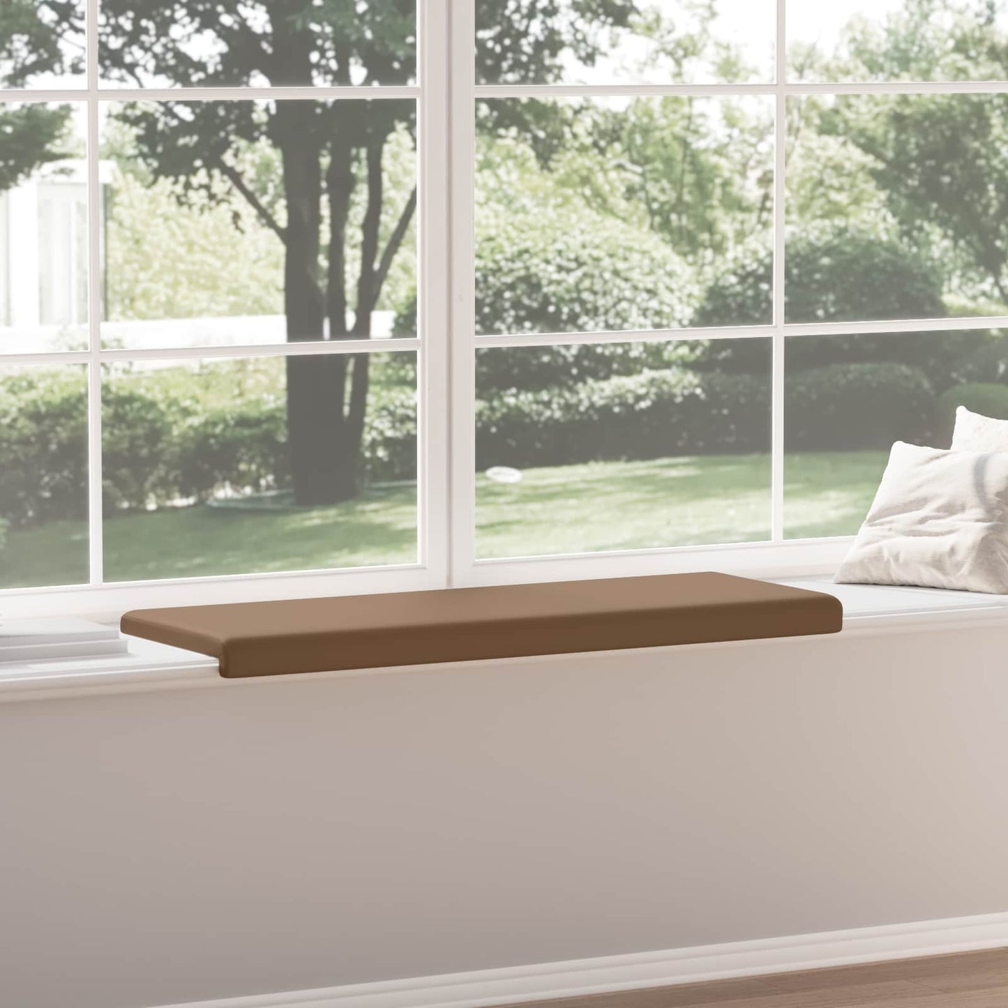 Bench Cushion Faux Leather Cappuccino Depth 35 cm