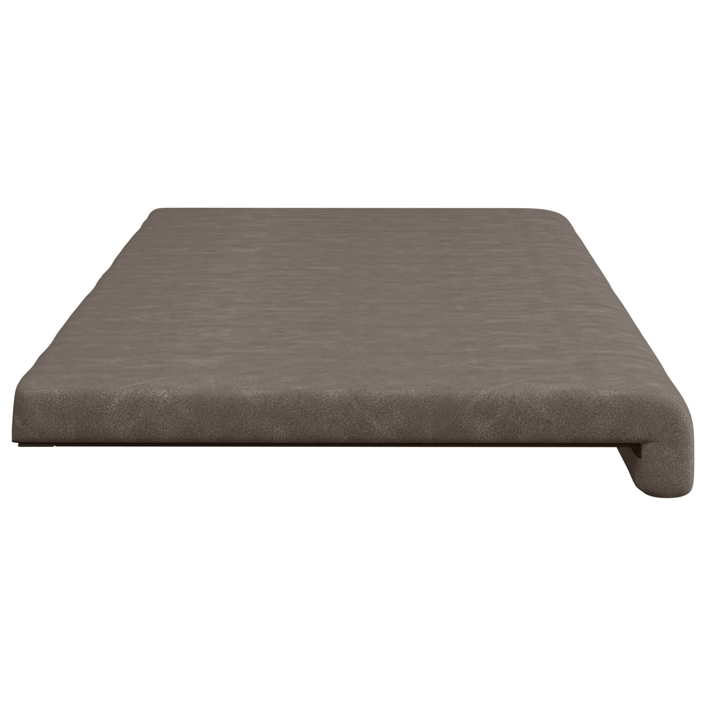 Bench Cushion Faux Leather Grey Depth 35 cm