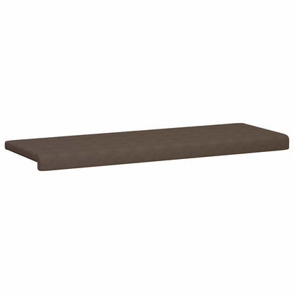 Bench Cushion Microfiber Brown Depth 35 cm