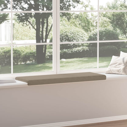 Bench Cushion Microfiber Taupe Depth 35 cm