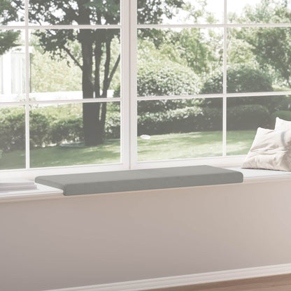 Bench Cushion Microfiber Light Grey Depth 35 cm