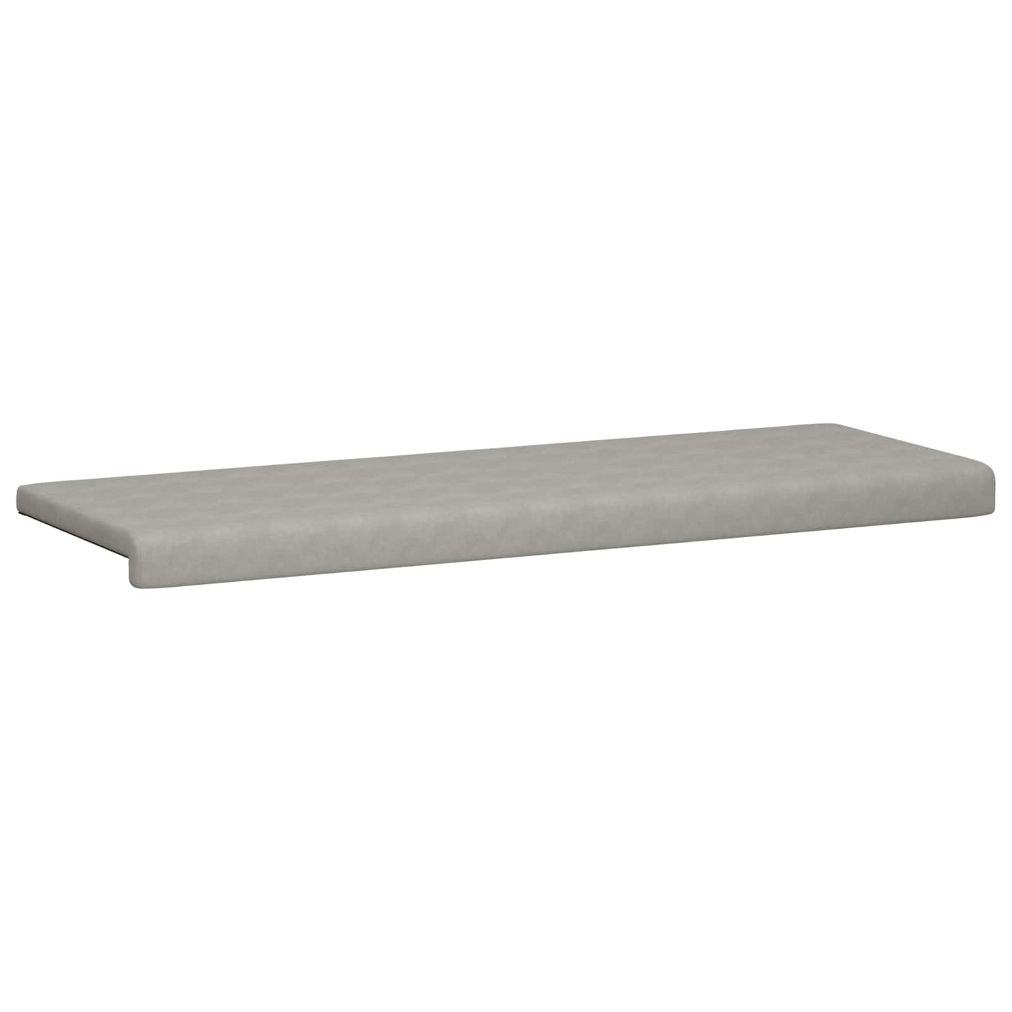 Bench Cushion Microfiber Light Grey Depth 35 cm