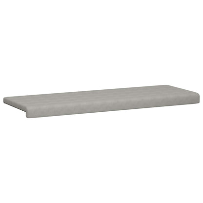 Bench Cushion Microfiber Light Grey Depth 35 cm
