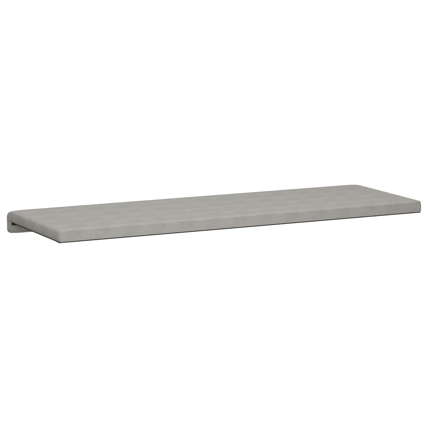 Bench Cushion Microfiber Light Grey Depth 35 cm