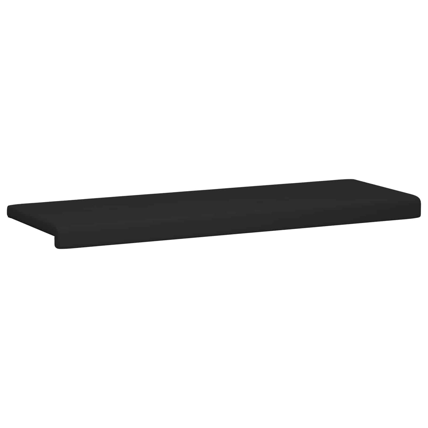 Bench Cushion Microfiber Black Depth 35 cm