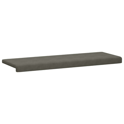 Bench Cushion Corduroy Light Grey Depth 35 cm