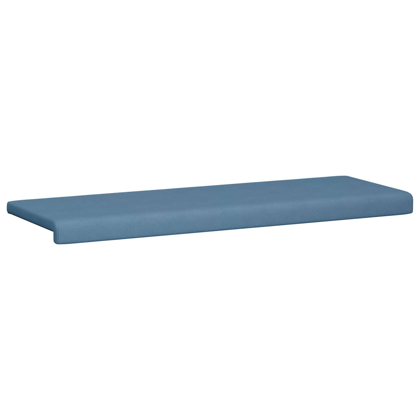 Bench Cushion Corduroy Blue Depth 35 cm