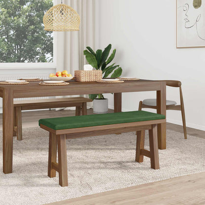 Bench Cushion Corduroy Dark Green Depth 35 cm