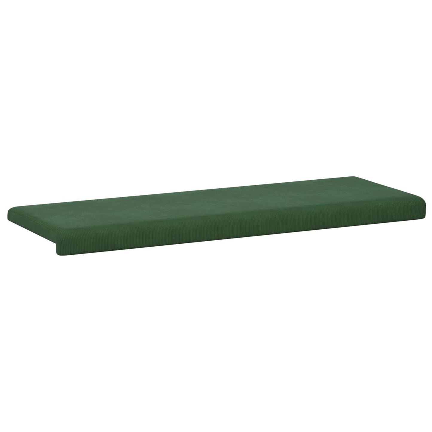 Bench Cushion Corduroy Dark Green Depth 35 cm