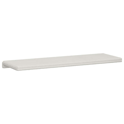 Bench Cushion Plush Corduroy Cream Depth 35 cm