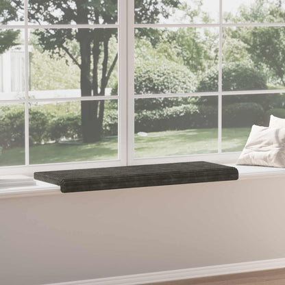 Bench Cushion Plush Corduroy Anthracite Depth 35 cm