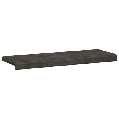Bench Cushion Plush Corduroy Anthracite Depth 35 cm