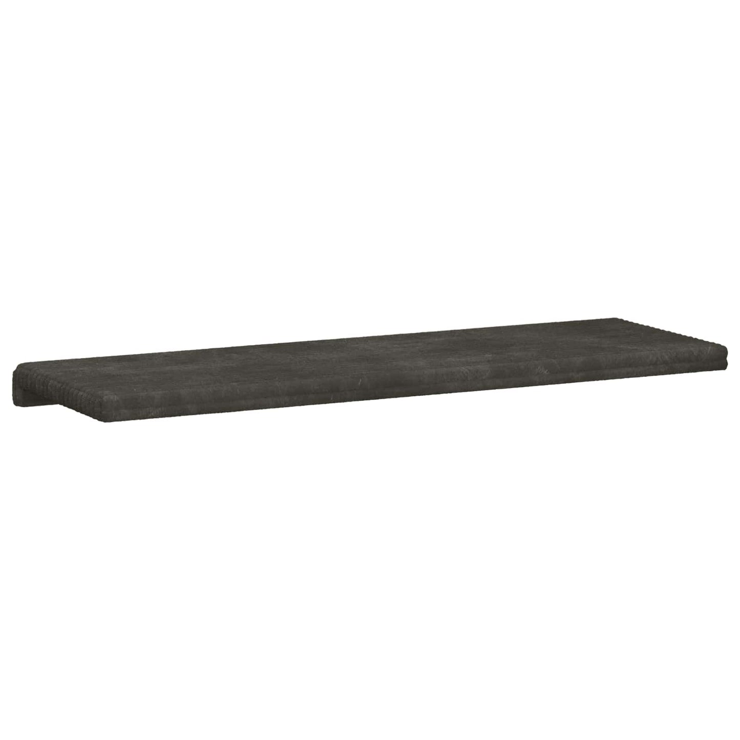 Bench Cushion Plush Corduroy Anthracite Depth 35 cm