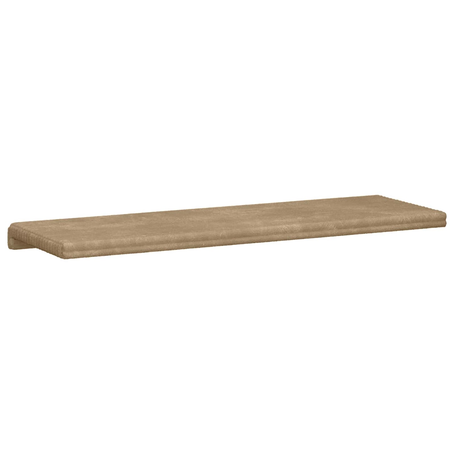 Bench Cushion Plush Corduroy Taupe Depth 35 cm