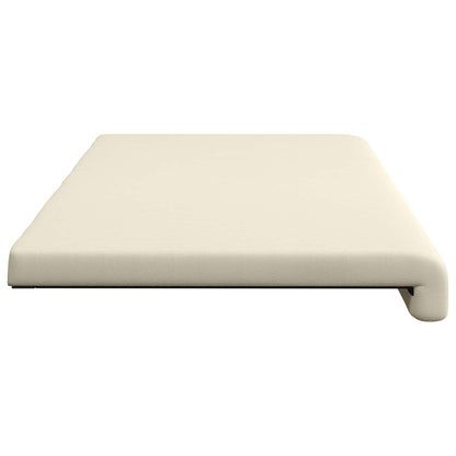 Bench Cushion Textured Velvet Cream Depth 35 cm