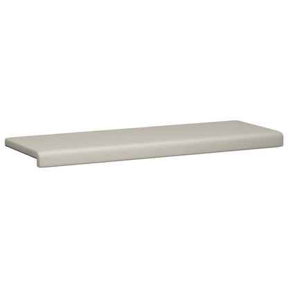Bench Cushion Textured Velvet Oatmeal Depth 35 cm