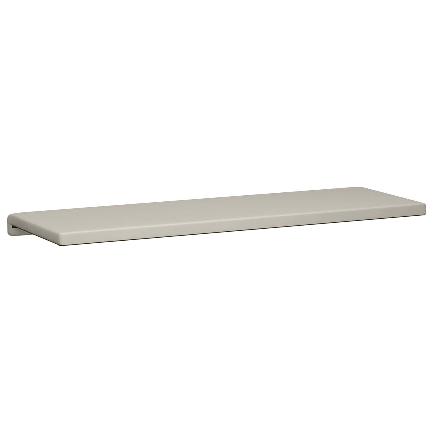 Bench Cushion Textured Velvet Oatmeal Depth 35 cm