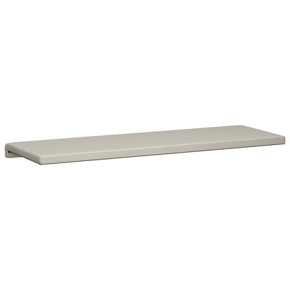 Bench Cushion Textured Velvet Oatmeal Depth 35 cm
