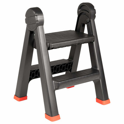 Ladder Folding Black and Red 46 x 30 x 63 cm PP and Elastomer