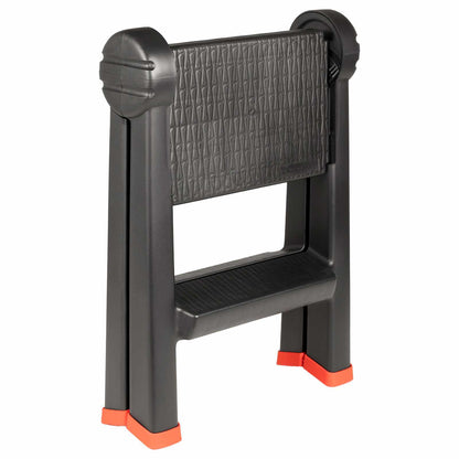 Ladder Folding Black and Red 46 x 30 x 63 cm PP and Elastomer