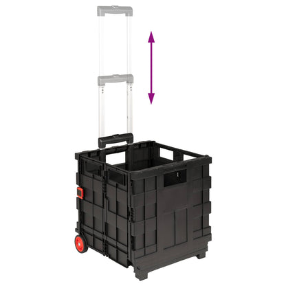 Cart Manual Black and Red 35 x 39 x 92 cm PP and Elastomer