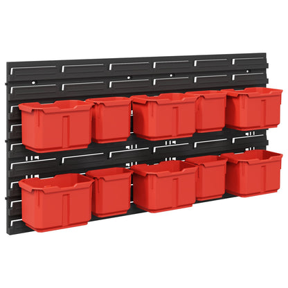 Container Rack Manual Black and Red 77.5 x 2 x 39 cm PP