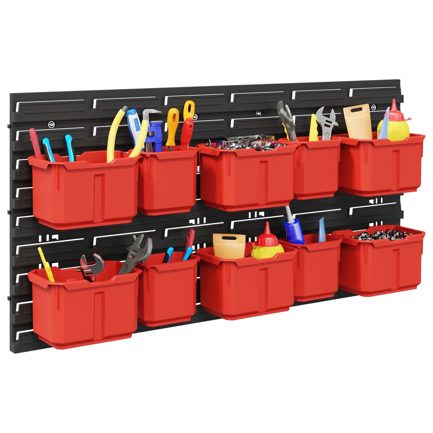 Container Rack Manual Black and Red 77.5 x 2 x 39 cm PP
