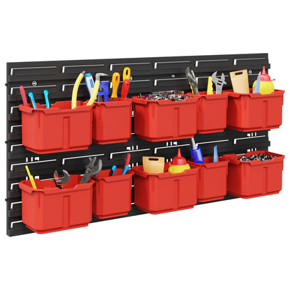 Container Rack Manual Black and Red 77.5 x 2 x 39 cm PP