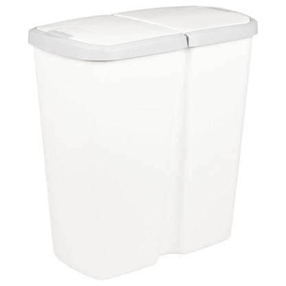Garbage Bin White 48.5 x 28 x 51 cm PP