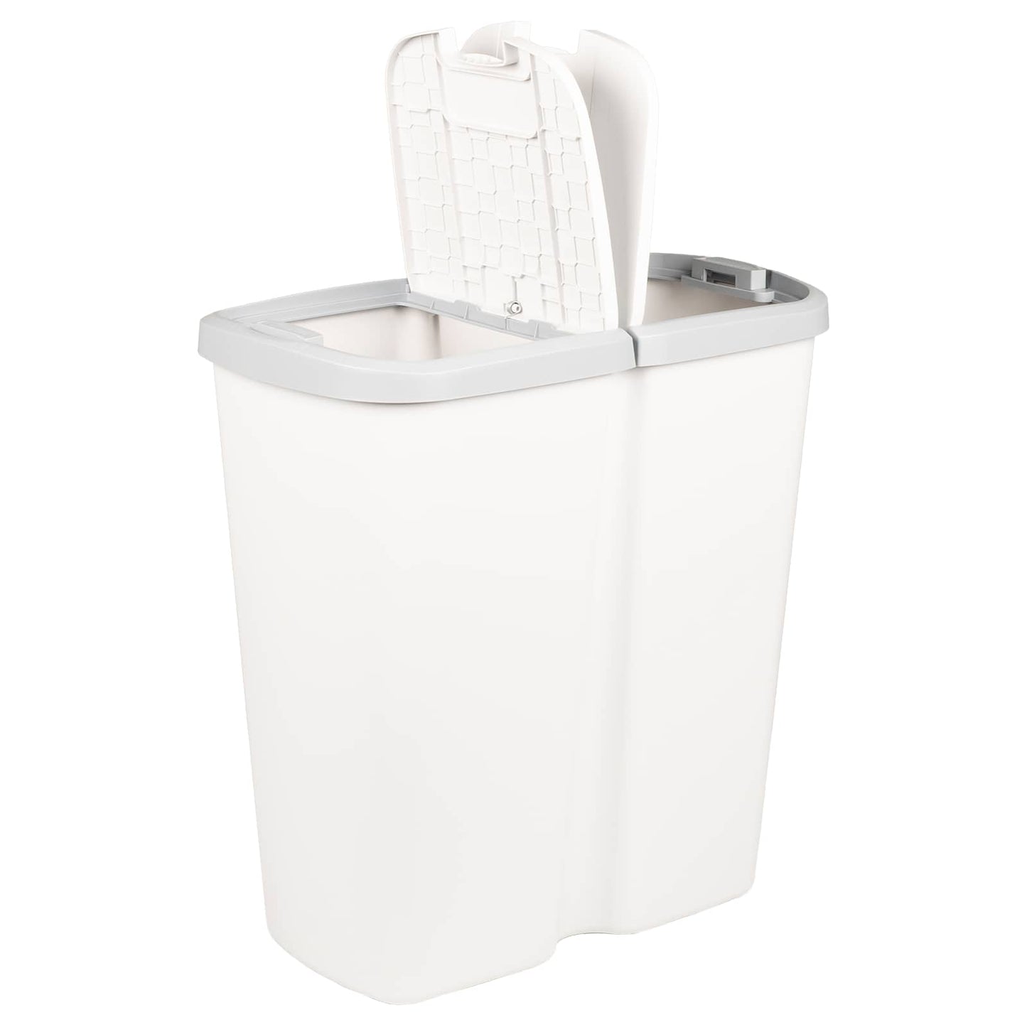 Garbage Bin White 48.5 x 28 x 51 cm PP