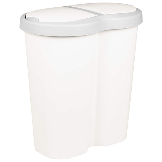 Garbage Bin White 48 x 30 x 51 cm PP