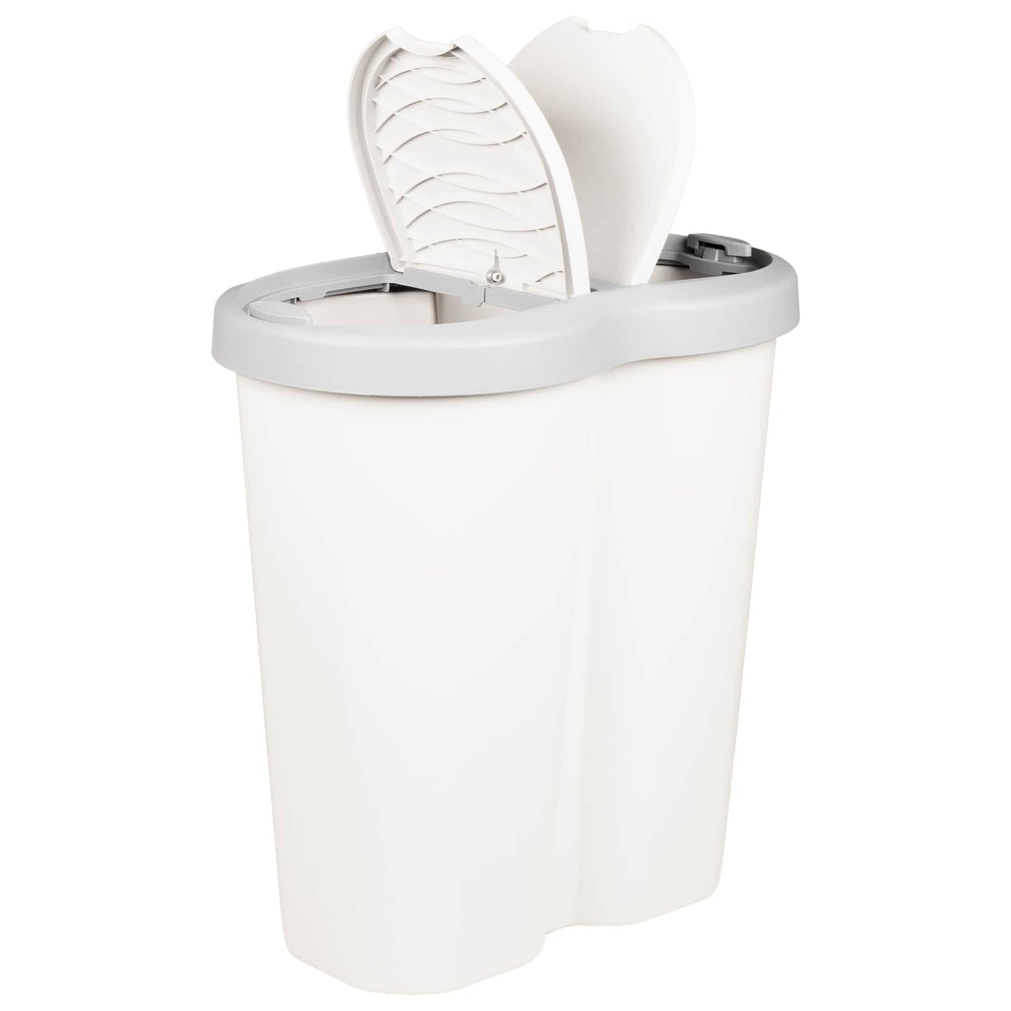 Garbage Bin White 48 x 30 x 51 cm PP