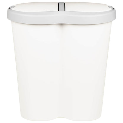 Garbage Bin White 48 x 30 x 51 cm PP