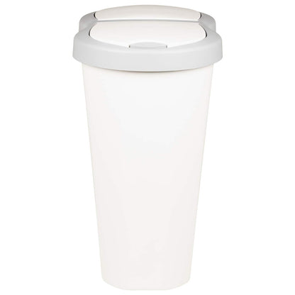 Garbage Bin White 48 x 30 x 51 cm PP
