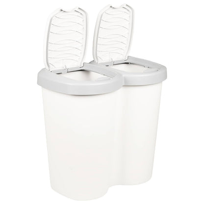 Garbage Bin White 49.5 x 30 x 46.5 cm PP