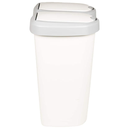 Garbage Bin White 49.5 x 30 x 46.5 cm PP