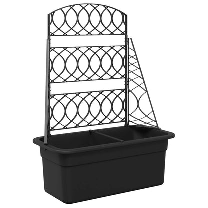 Planter Trellis Anthracite 58 x 29 x 78 cm PP