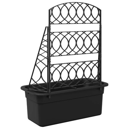 Planter Trellis Anthracite 58 x 29 x 78 cm PP