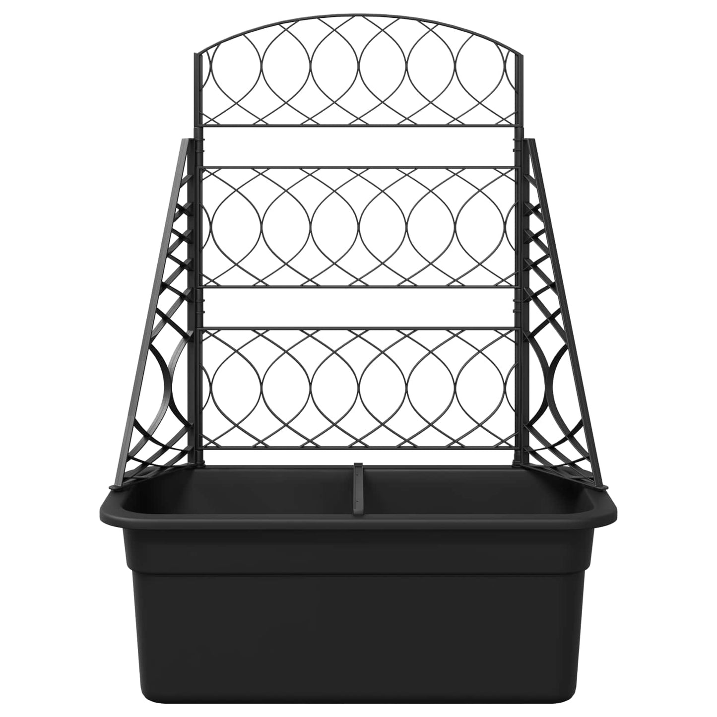 Planter Trellis Anthracite 58 x 29 x 78 cm PP