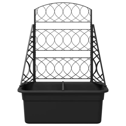 Planter Trellis Anthracite 58 x 29 x 78 cm PP