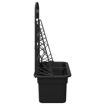 Planter Trellis Anthracite 58 x 29 x 78 cm PP