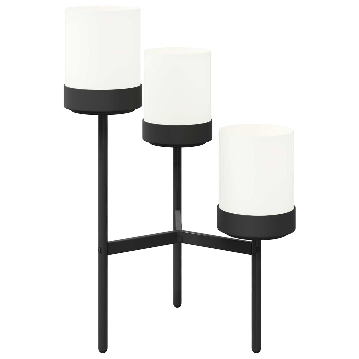 Flower Stand White 54 x 49 x 81 cm PP and Steel
