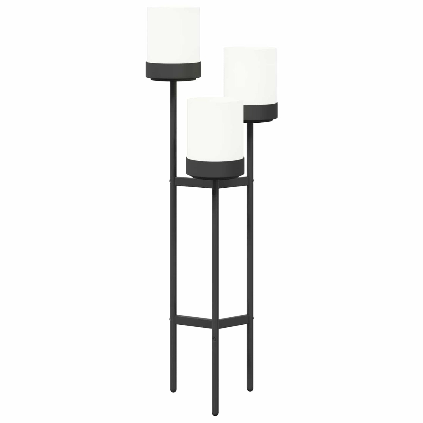Flower Stand White 42 x 39.5 x 125 cm PP and Steel
