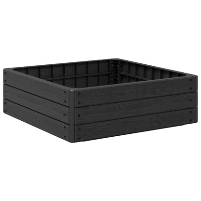 Raised Bed Black 75.5 x 75.5 x 25 cm PP