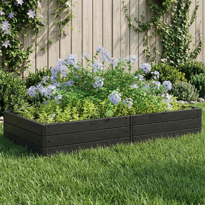 Raised Bed Black 151 x 75.5 x 25 cm PP